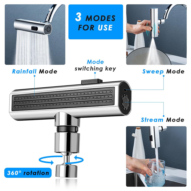 Kitchen Faucet Waterfall Outlet Splash